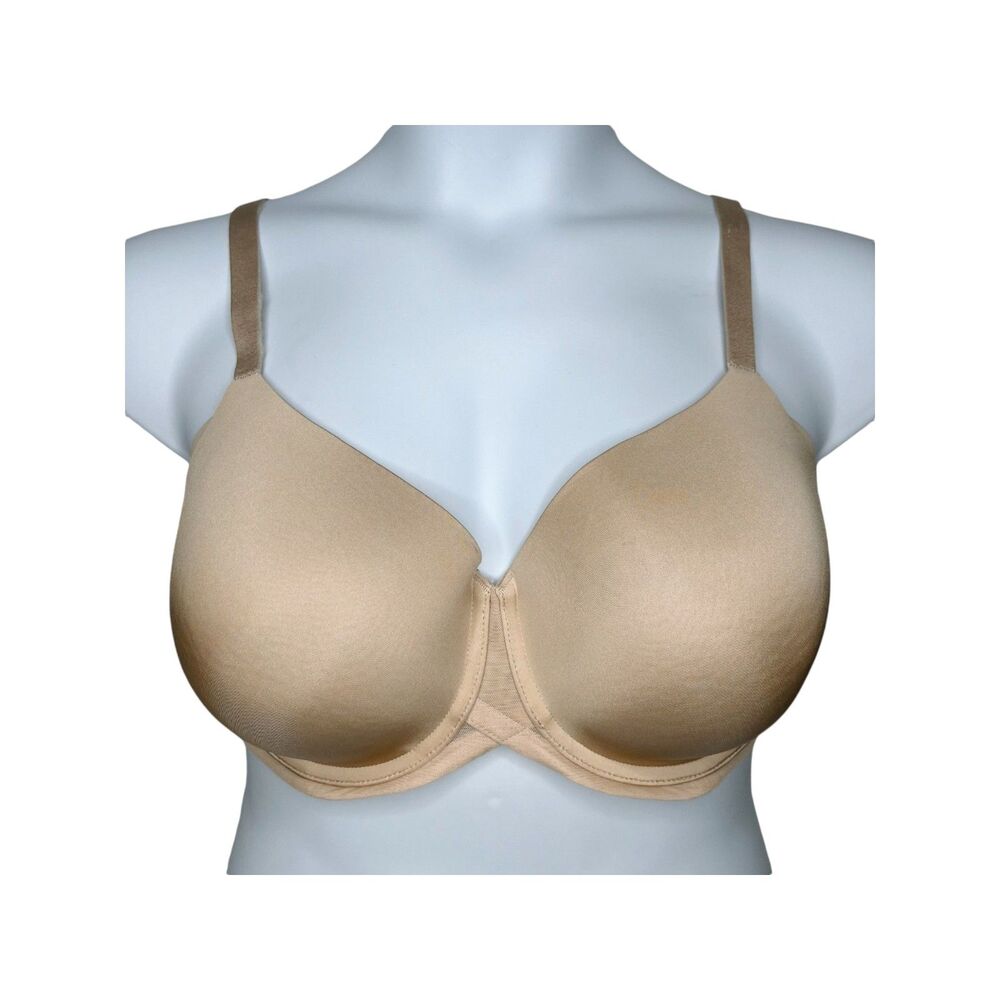 Wacoal Ultimate Side Smoother T-Shirt Bra sz 36DDD * Underwire Sand Beige Nude